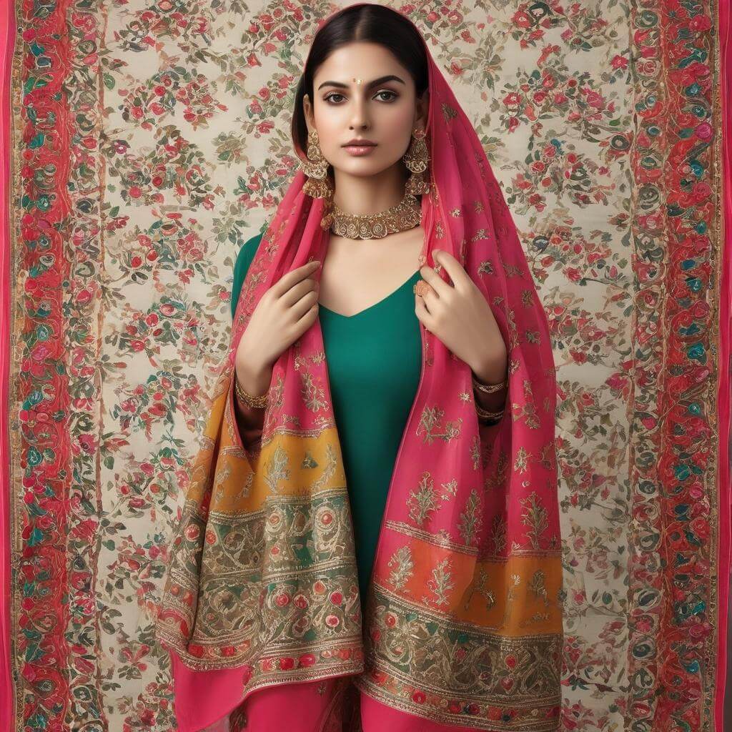 Traditional Dupatta Design