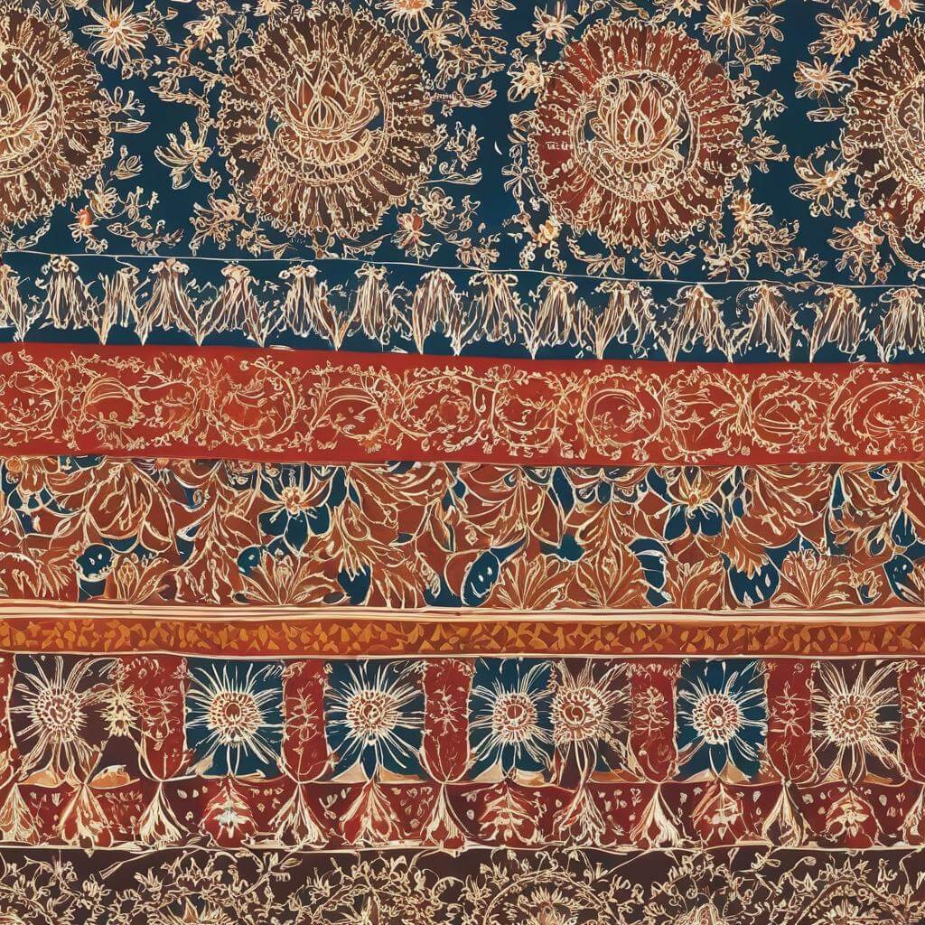Traditional Indian textile patterns